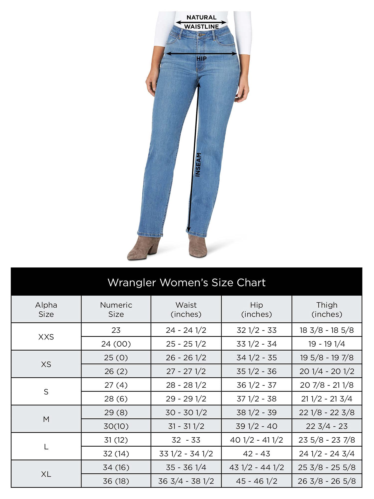 Wrangler Women's High Rise True Straight Fit Jean