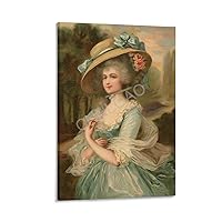 CNNLOAO Victorian Era Beautiful Elegant Lady Art Poster (2) Canvas Poster Wall Art Decor Print Picture Paintings for Living Room Bedroom Decoration Frame-style 12x18inch(30x45cm)