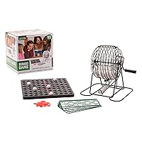 Johntoy 25042 Metal Bingo Roll with 90 Numbers and 40 Cards