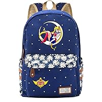 Sailor Moon Graphic Book Bag Lightweight Anime Knapsack-Student Casual Daypack