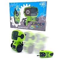 JabberBot - Multifunctional Smart RC Robot For Kids. Remote Control Robot That Can Move, Make Fun Sound/Voice Effects, Talk and Spy! Programming Mode & Two Way Walkie Talkie Communication Available.