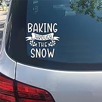Vinyl Car Decal Baking Through The Snow 11in Waterproof Sticker Decal Cars Laptops Wall Doors Windows Decal Sticker Bumper Sticker Decoration.
