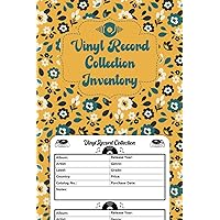 Vinyl Record Collection Inventory | Vinyl Record Collector Log Book | A Simple Way To Keep Track And Review Your Collection | Flower Cover Design | Small Size