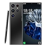 5G Unlocked Cell Phones, 6G+256GB Dual Sim Mobile Phone, C23 Ultra Smartphone Unlocked, 6.8 inch Screen Android 13.0 Phone 48+108MP, 6800mAh, Fingerprint Lock&Face ID (Black)