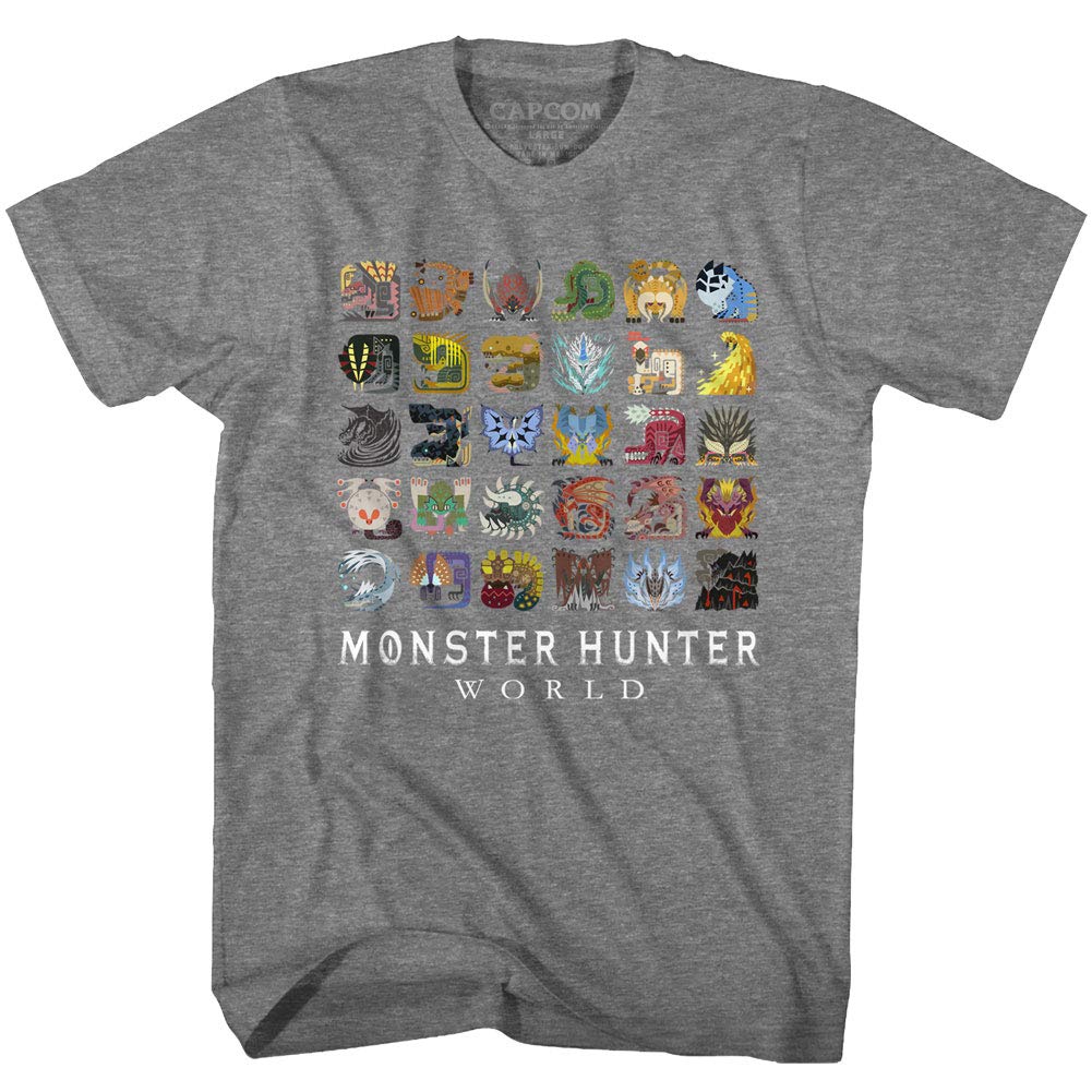 Monster Hunter Fantasy Action Role-Playing Video Game Icon Textiles T-Shirt Tee
