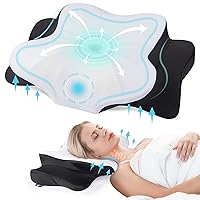 DONAMA Cervical Pillow for Neck Pain Relief,Contour Memory Foam Pillow,Ergonomic Orthopedic Neck Support Pillow for Side,Back and Stomach Sleepers with Breathable Pillowcase-Standard Size