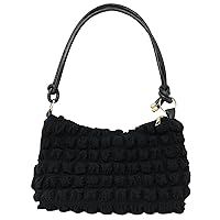 PETITCHOU Women's Handbag, Shoulder Bag, Shirring, Popcorn, Pokopoko, Small, Lightweight, Spring, Summer, Autumn, Winter, Korea