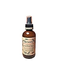 SERENITY Aromatherapy Body and Room Mist Spray - Orange, Spearmint & Vanilla - 100% Pure Essential Oils, All Natural, Cruelty Free, Vegan, Organic, Biodegradable, Non GMO (4 oz)