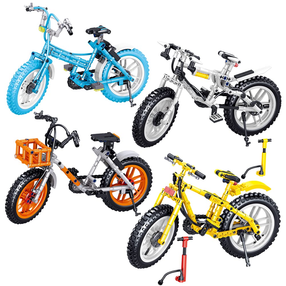 Ulanlan Bicycle Building Blocks, Mountain Bike Model Building Set, 1:6 Scale High Simulation Bike Building Kit STEM Education Toy Gift for 6-12 Years Old Boys Girls or Adult (229 Pcs)