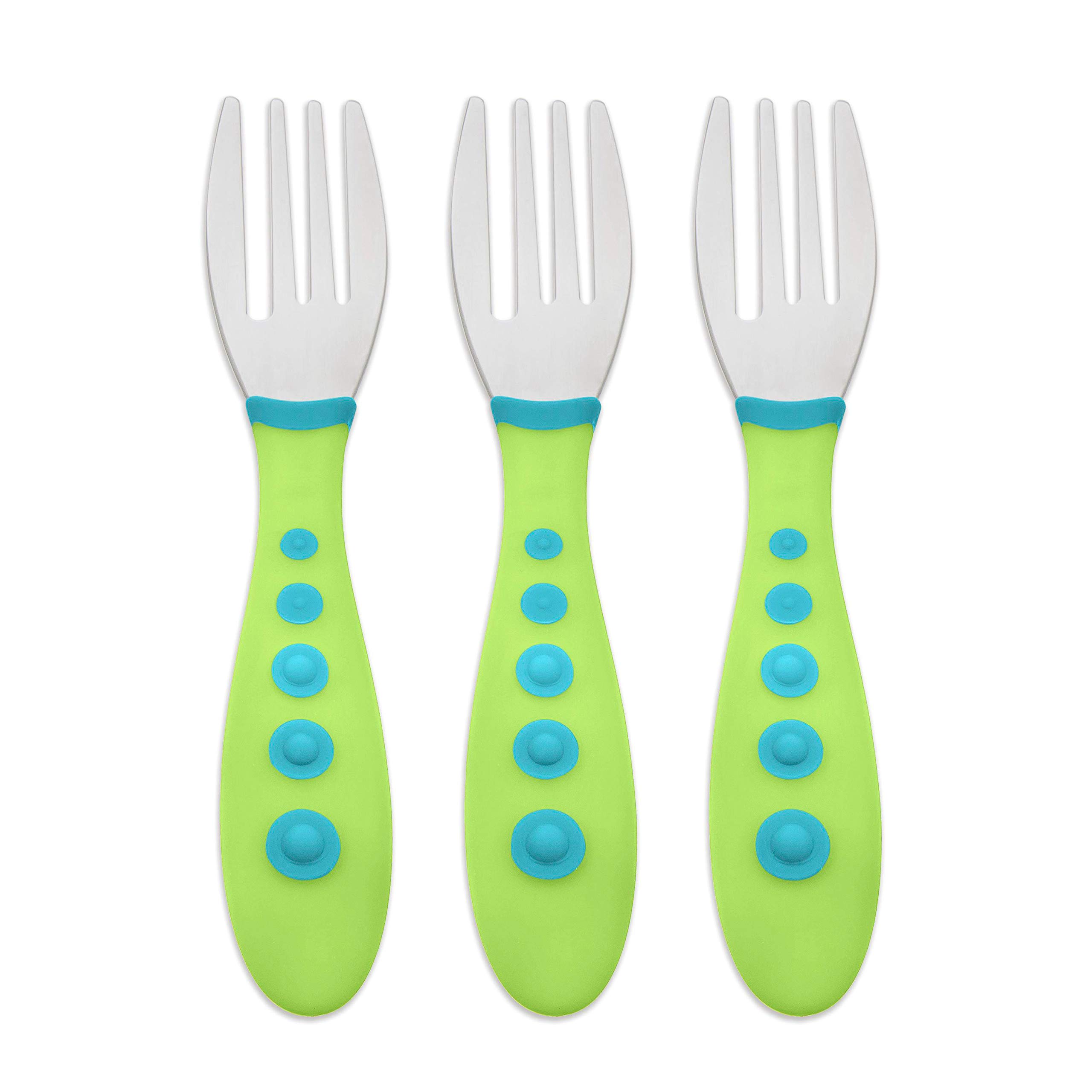 NUK First Essentials Kiddy Cutlery Forks, 3-Count (Color May Vary)