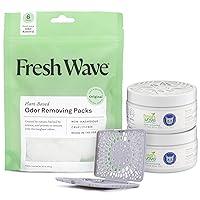 Fresh Wave Odor Removing Litter Box Bundle: (2) 7 oz. Lemongrass Litter Box Gels, (1) 6ct Original Packs and Pod Combo