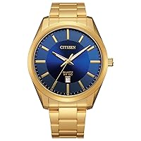 Citizen Quartz Mens Watch, Stainless Steel, Classic, Gold-Tone (Model: BI1032-58L)