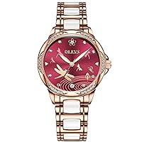 RORIOS Women's Automatic Mechanical Watches Luminous Dial Stainless Steel Band Women's Watches