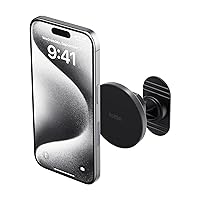 iOttie iTap 3 Magnetic Flush Mount Car Mount Phone Holder with Magnetic Ring Adapter. Compatible with MagSafe, iPhone, and Android Smartphones.