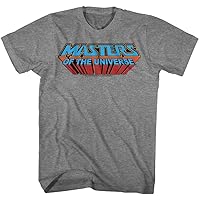 Masters of The Universe TV Series Retro 3D Block Logo Adult T-Shirt Tee