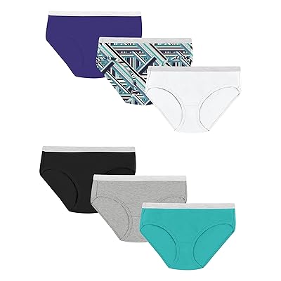 Hanes Womens Panties Pack, Soft Cotton Hipsters, Underwear 6-Pack