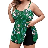Tall Swimsuits for Women Long Torso Plus Size Backless 2 Piece Printing Adjustable Print Multi Color Padded