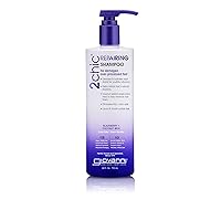 GIOVANNI 2chic Ultra-Repairing Shampoo - For Damaged, Over-Processed Hair, Helps Restore Hair's Natural Elasticity, Blackberry & Coconut Oil, Argan, Shea Butter, Color Safe - 24 oz
