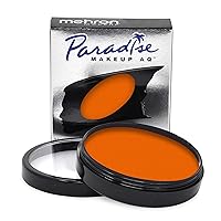 Mehron Makeup Paradise Makeup AQ Pro Size | Stage & Screen, Face & Body Painting, Special FX, Beauty, Cosplay, and Halloween | Water Activated Face Paint & Body Paint 1.4 oz (40 g) (Orange)
