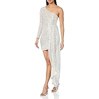 Speechless Women's One Shoulder Sequined Party Dress