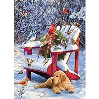 Cobble Hill 1000 Piece Puzzle - Warm Winter's Day - Sample Poster Included