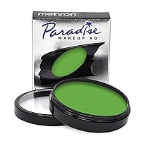 Mehron Makeup Paradise Makeup AQ Pro Size | Stage & Screen, Face & Body Painting, Special FX, Beauty, Cosplay, and Halloween | Water Activated Face Paint & Body Paint 1.4 oz (40 g) (Light Green)