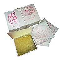 100 Pieces of Gold Leaf for Spa, Food, Art, Framing, Gilding, Facial (3 Cm X 3 Cm) - 100% Real Gold (24k)