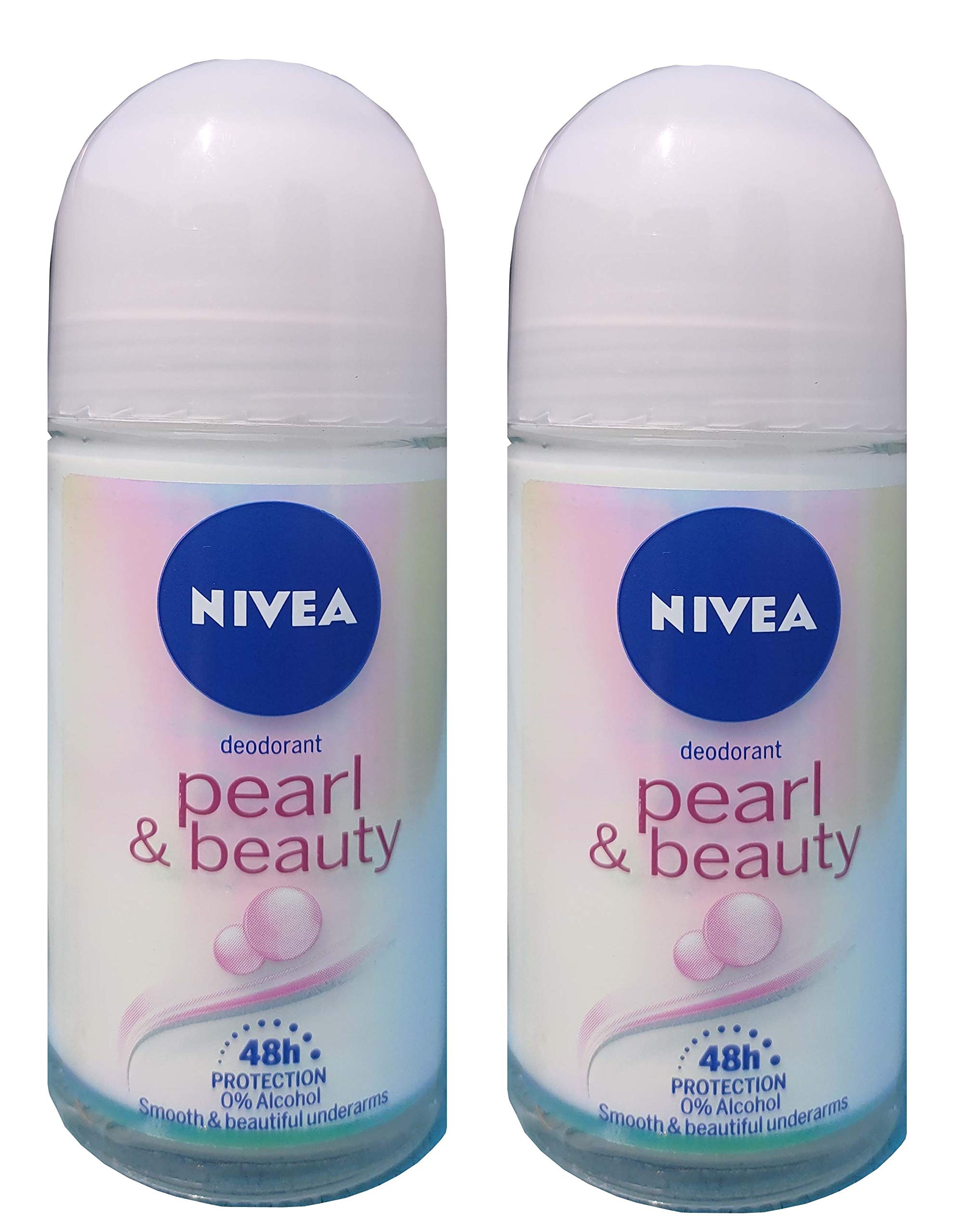 Nivea Pearl Beauty Roll On For Women, 50Ml (Pack Of 2)