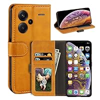 Case for Xiaomi Redmi Note 13 Pro+ 5G, Magnetic PU Leather Wallet-Style Business Phone Case,Fashion Flip Case with Card Slot and Kickstand for Xiaomi Redmi Note 13 Pro Plus 5G 6.67 inches