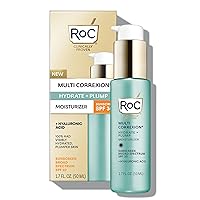 RoC Multi Correxion Hyaluronic Acid Anti Aging Daily Face Moisturizer with Broad Spectrum Sunscreen SPF 30, Paraben-free Skin Care for Women & Men, Stocking Stuffer, 1.7 oz