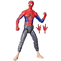 Spider-Man Marvel Legends Series Across The Spider-Verse Peter B Parker 6-inch Action Figure Toy, 2 Accessories