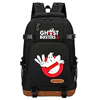 Teens Ghostbusters Bookbag-Graphic Canvas Daypack Large Capacity Travel Bags for Students