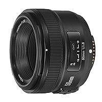 YONGNUO YN50mm F1.8, Standard Prime Auto Focus Lens for Nikon Full Frame SLR F Mount Cameras Black