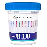 Prime Screen-12 Panel Multi Drug Urine Test Compact Cup (THC 50, AMP,BAR,BUP,BZO,COC,mAMP/MET,MDMA,MOP/OPI,MTD,OXY,PCP) C-Cup-[1 Pack]