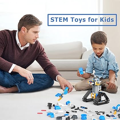 Henoda STEM Robot Toy for 8-16 Year Olds, Programmable Building Kit with APP or Remote Control, Educational Birthday Gift