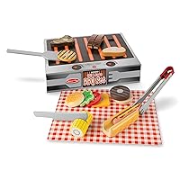 Grill and Serve BBQ Set (20 pcs) - Wooden Play Food and Accessories