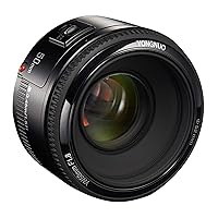 YONGNUO YN50mm F1.8N Manual Focus Lens Standard Prime Lens Large Aperture FX DX Compatible with Nikon DSLR Cameras