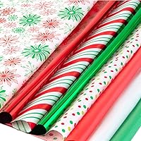 Plum Designs Christmas Tissue Paper for Gift Bags-100 Sheets Bulk Christmas Wrapping Paper- Holiday Tissue Paper Snowflake Shiny Metallic 20