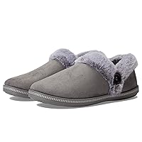 Skechers Women's Cozy Campfire-Fresh Toast Slipper, Charcoal, 7.5 Wide