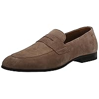 BOSS Men's Smooth Suede Slip on Loafers