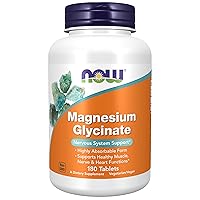 Supplements, Magnesium Glycinate 100 mg, Highly Absorbable Form, 180 Tablets
