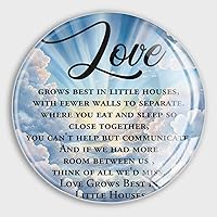 Love Grows Best in Little Houses, with Fewer Walls to Separate. Where You Eat and Sleep So Close Tog Refrigerator Magnets Magnetic for Fridge Mom Gifts Glass Fridge Magnet Decor for Home Photos