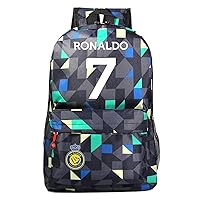 Amazon.com: fanwenfeng Soccer Player Star Cristiano Ronaldo Luminous  Multifunction Backpack CR7 Travel Student Football Fans Bookbag For Men  Women (Style 6) : Sports & Outdoors