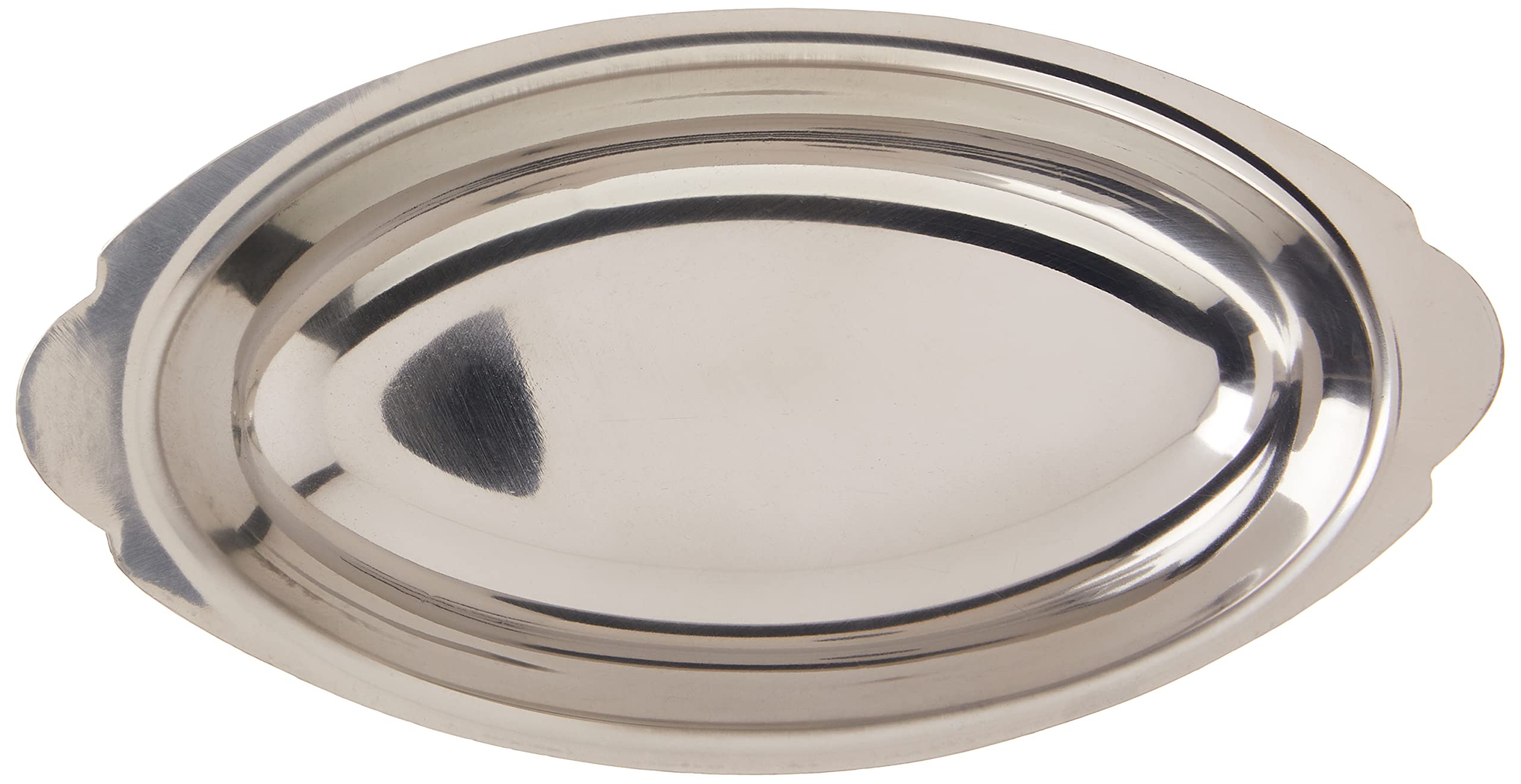 Winco Stainless Steel Oval Au Gratin Dish, 12-Ounce