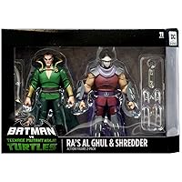 DC Collectibles Batman Vs Teenage Mutant Ninja Turtles - Ra's Al Ghul & Shredder Figure 2 Pack Exclusive