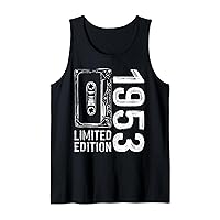 71st Birthday 71 Years Old Vintage 1953 Cassette Tape 80s Tank Top