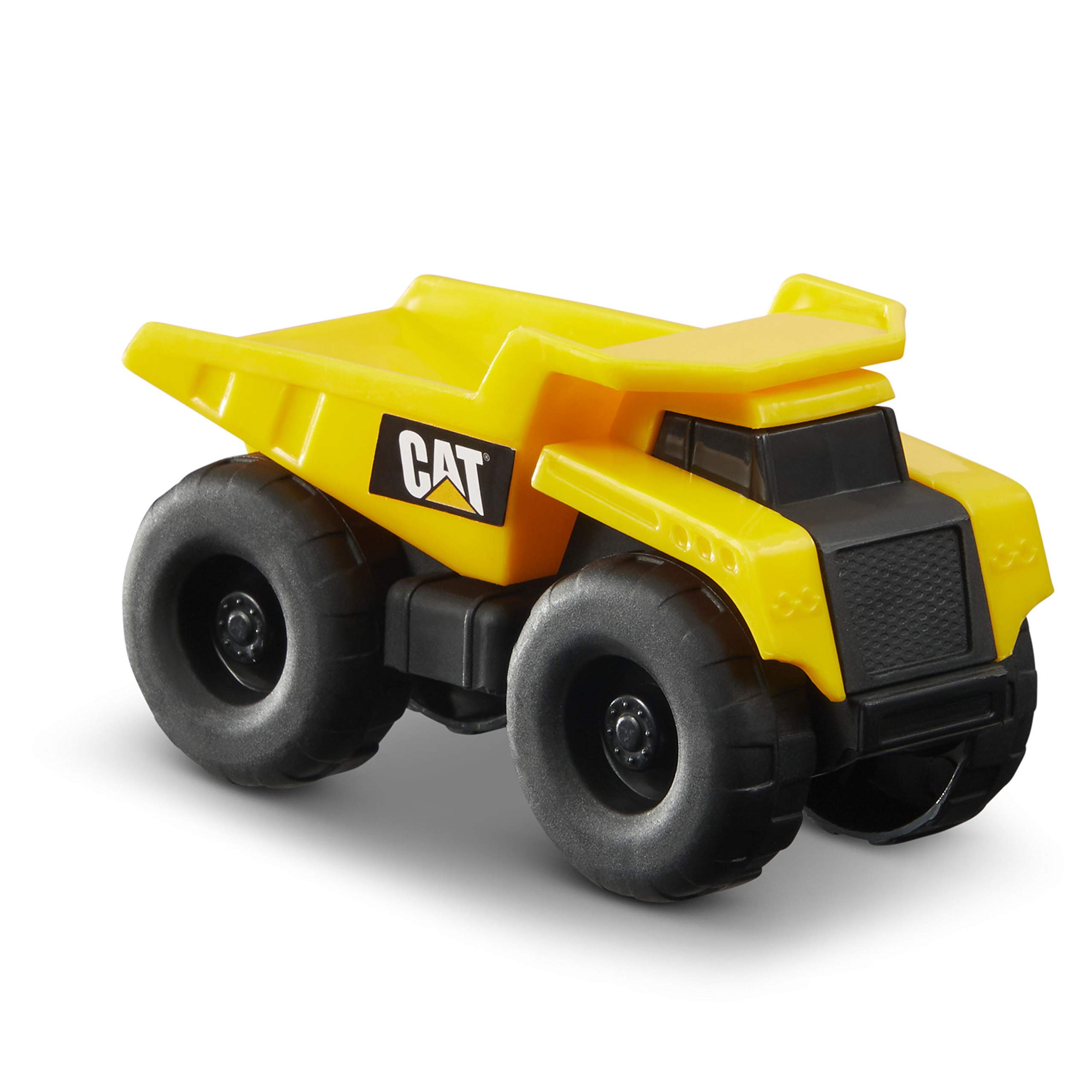 CatToysOfficial, CAT Little Machines Toys with 5pcs - Dump Truck, Wheel Loader, Bulldozer, Backhoe, and Excavator Vehicles, Cake Toppers, Playset for Kids Ages 3 and up,Yellow