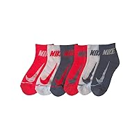 Nike Little Boy Cushioned Quarter Socks 6 Pack