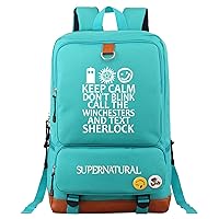 Unisex Teen Supernatural Lightweight Bookbag-Student Large Laptop Knapsack Daily Rucksack