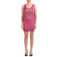 John Galliano Women's 100% Wool Embellished Knitted Mini Dress US XS IT 38 Pink